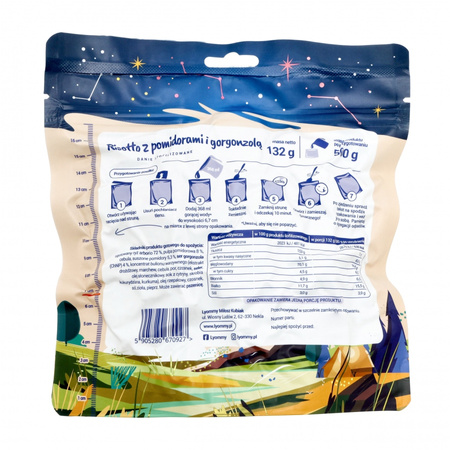 Lyommy - Freeze-dried food Risotto with tomatoes and gorgonzola 500 g