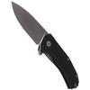 LionSteel KUR G10 Black, Stone Washed Blade Folding Knife (KUR BK)