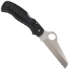 Spyderco Rescue 79mm Lightweight Black Spyder Knife - C45SBK