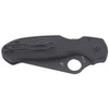 Spyderco Para 3 Lightweight Black Blade Plain Folding Knife (C223PBBK)