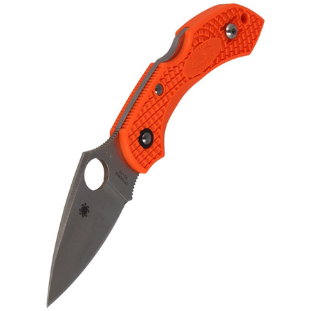 Spyderco DragonFly 2 Lightweight Orange Plain Folding Knife - C28POR2
