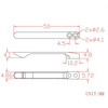 Civivi Black Titanium Pocket Clip and Screw Set for WE, Civivi (T003D)