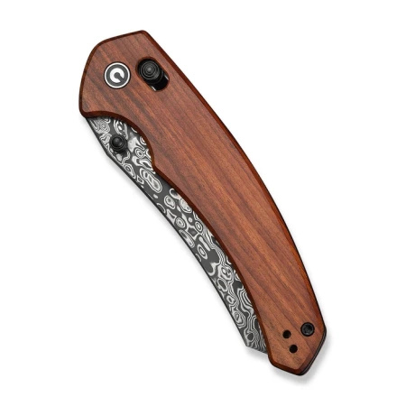 Civivi Sixgill Knife Guibourtia Wood, Damascus by Gavko Knives (C24050-DS1)
