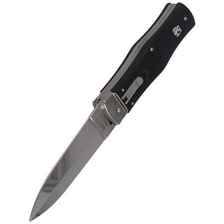 Mikov Predator ABS Black knife with Saw (241-NH-2/KP)