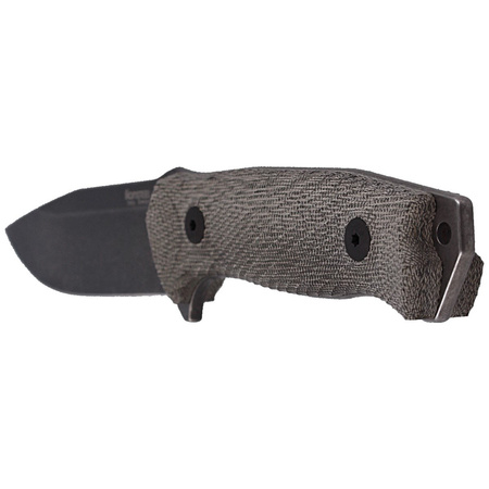 LionSteel Green Canvas, Black Blade (M5B CVG) Knife