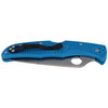 Spyderco Endura 4 FRN Blue Flat Ground Plain Folding Knife (C10FPBL)