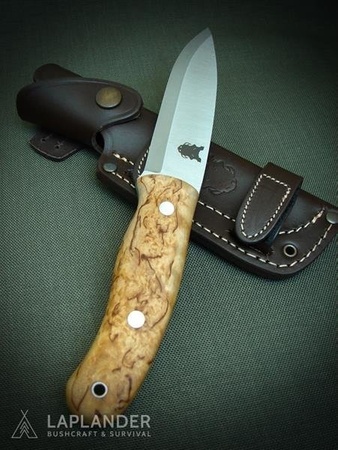 Bushcraft Boar Mk II Knife - TBS - Karelian Birch - Handmade