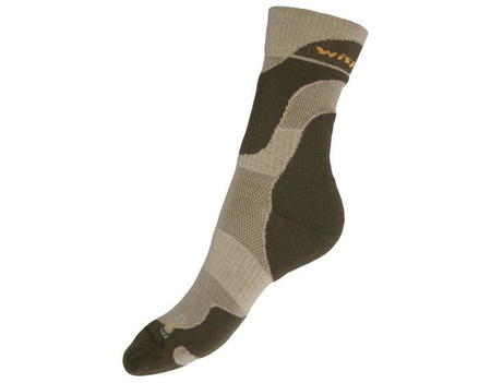 Wisport summer trekking socks - Olive - Beige