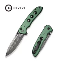 Civivi Hyperpulse Green Aluminum, Damascus (C23087A-DS1)