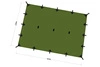 Camping Sheet - Tarp Superlight XL 4.5x3 - DD Hammocks - Olive