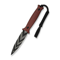 Civivi Perfrico Burgundy G10, Black / Gray Striped 14C28N knife (C23026-3)