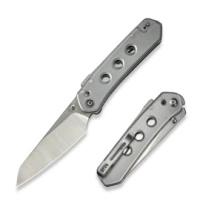 Civivi Vision FG Folding Knife Clear Lexan, Satin / Stonewashed Nitro-V by Snecx Tan (C23036-7)