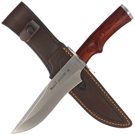 Muela Hunter Pakka Wood knife, Satin 440C (Hunter-17R)