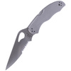 Spyderco Harrier Stainless Steel Combination Folding Knife (BY01PS2)
