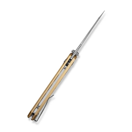 Civivi Pragma Prime Champagne Aluminum Folding Knife, Satin 14C28N (C24067-3)