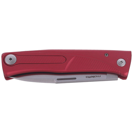 LionSteel Thrill Aluminum Red / Satin Blade Folding Knife (TL A RS)