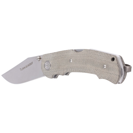 Viper Turn Essential Green Canvas Micarta Folding Knife, Satin by Silvestrelli (V5988CG)