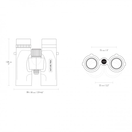 Hawke Nature Trek 10x32 green binoculars