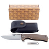 LionSteel SR11 Titanium Bronze, Satin Finish (SR11 B) knife