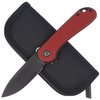 CIVIVI Elementum Flipper Knife Burgundy G10, Black Stonewashed (C907A-1)