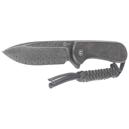 Civivi Elementum Fixed Tactical Black Ebony Wood knife, Damascus (C2105-DS1)