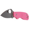 Spyderco Squeak Lightweight Pink Plain Folding Knife (C154PPN)