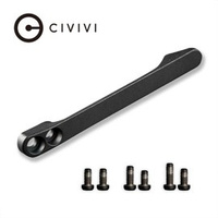 Civivi Black Titanium Clip, Titanium Screws 6 pcs. (T001D)