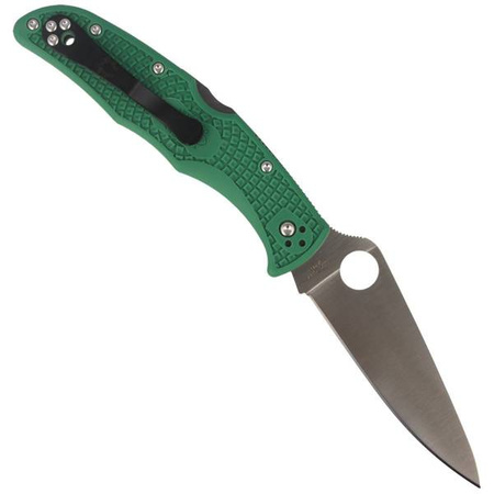 Spyderco Endura 4 FRN Green Flat Ground Plain Folding Knife (C10FPGR)