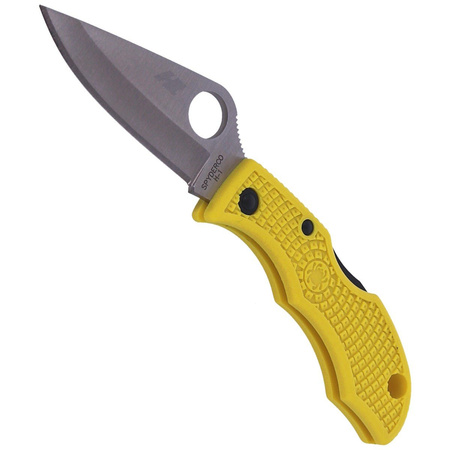 Spyderco Ladybug 3 Salt FRN Yellow Plain Folding Knife (LYLP3)