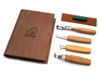 Carving knife set with wooden case - BeaverCraft S19Book
