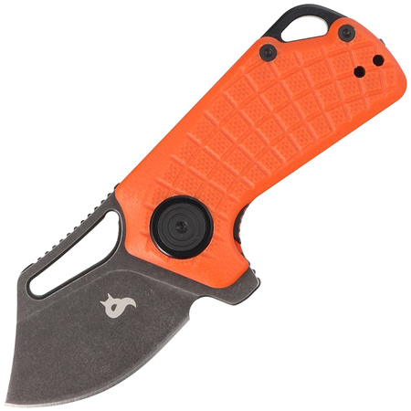 BlackFox Puck Orange G10 Folding Knife, Black Stone Washed D2 by Grigorii Matveev (BF-761 OR)