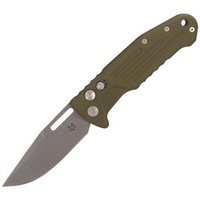 FOX New Smarty OD Green Aluminum, Stonewashed N690Co by Stefano De Lorenzii (FX-503 ALOD) knife