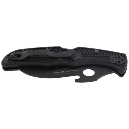 Spyderco Matriarch 2 FRN Emerson Opener Black Blade Folding Knife (C12SBBK2W)