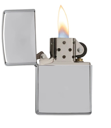 Zippo Chrome High Polished Gasoline Lighter