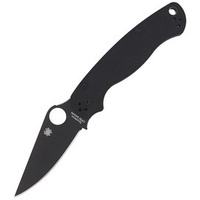 Spyderco Para Military 2 G-10 Black / Black Blade Folding Knife - C81GPBK2