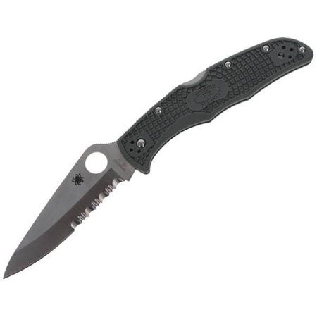 Spyderco Endura 4 Lightweight Foliage Green Combination Folding Knife (C10PSFG)