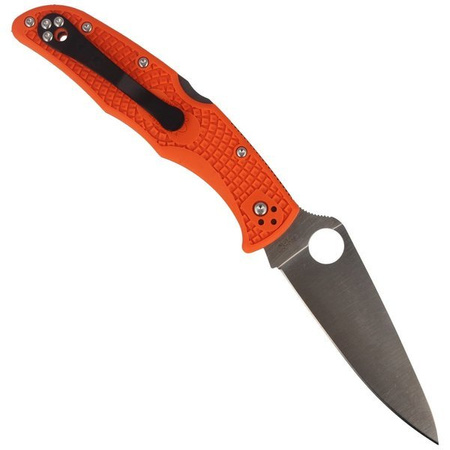 Spyderco Endura 4 FRN Orange Flat Ground Plain Folding Knife (C10FPOR)