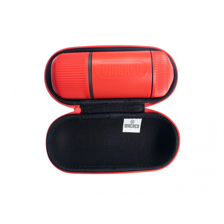 Wacaco Nanopresso - Portable travel coffee maker - Lava Red with case