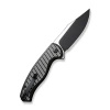 Civivi Stormhowl Black Aluminum, Black Stonewashed/Satin Nitro-V Folding Knife (C23040B-1)