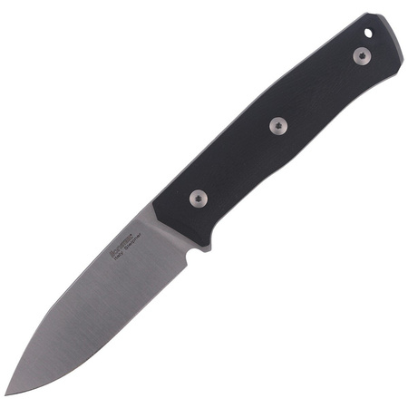 LionSteel Bushcraft G10 Black / Satin Blade knife (B35 GBK)