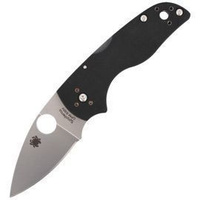 Spyderco Lil' Native Back Lock G-10 Plain Folding Knife (C230MBGP)