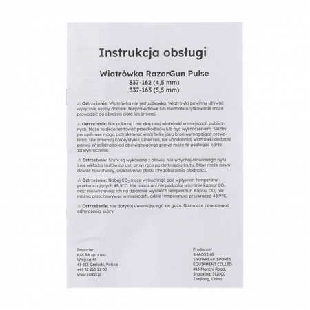 RazorGun - RGun Pulse 4.5mm polymer air rifle