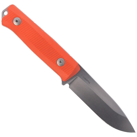 LionSteel Bushcraft G10 Orange / Stone Washed (B40 GOR) knife