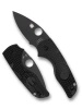 Spyderco Lil' Native Lightweight Black FRN, Black DLC CTS BD1N Folding Knife by Eric Glesser (C230PBBK)