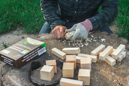 Set of 18 linden wood blocks for carving - BeaverCraft BW18