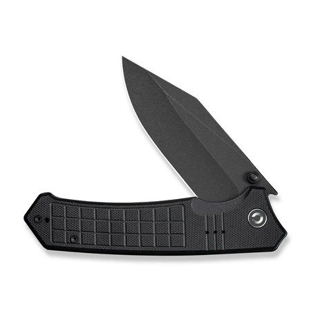 Civivi Tacticorix Black G10 Folding Knife, Black Stonewashed Nitro-V (C23055-1)