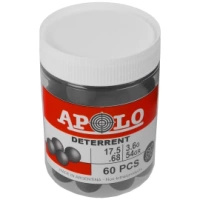 Apolo - Deterrent Semi Soft rubber bullets .68 cal, 3.60 g, 60 pcs.
