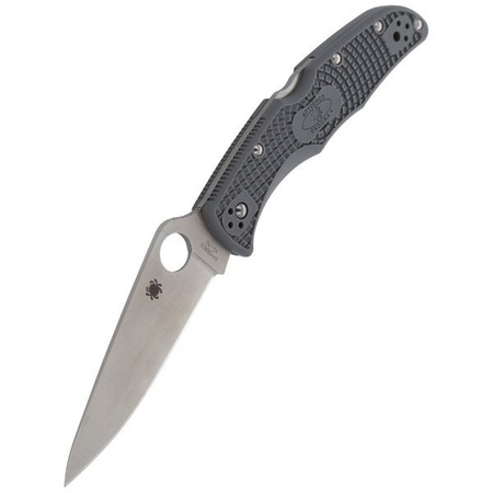 Spyderco Endura 4 FRN Gray Flat Ground Plain Folding Knife (C10FPGY)