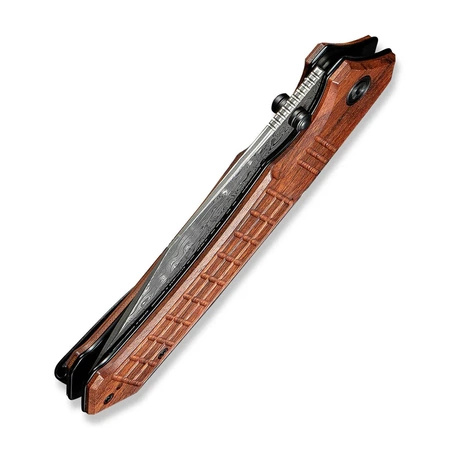 Civivi Tacticorix Guibourtia Wood Folding Knife, Damascus (C23055-DS1)