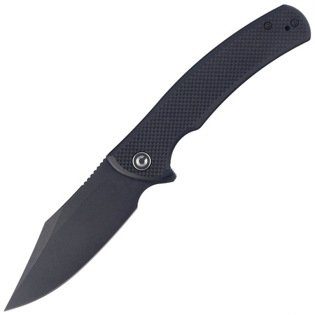 Civivi Sinisys Black Coarse G10 knife, Black Stonewashed 14C28N (C20039-1)